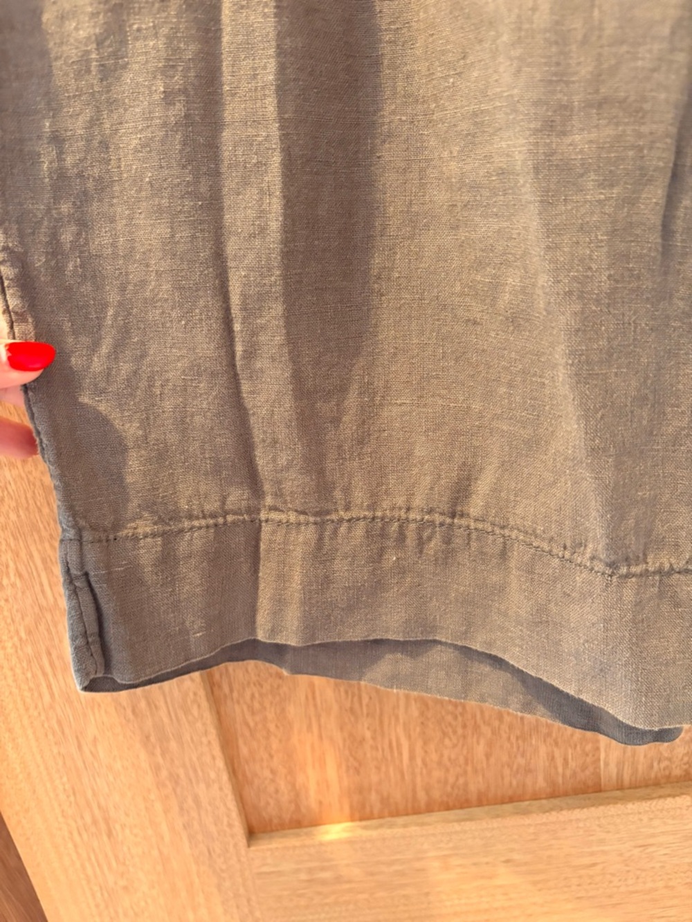 Tahari Brown 100% Linen Pants Women's Size large - Picture 6 of 6